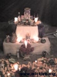 Ofrenda Mictiuh de noche