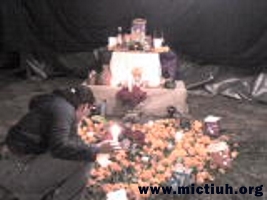 Ofrenda Mictiuh de noche