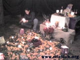 Ofrenda Mictiuh de noche